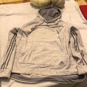 Grey Adidas pull over sweater